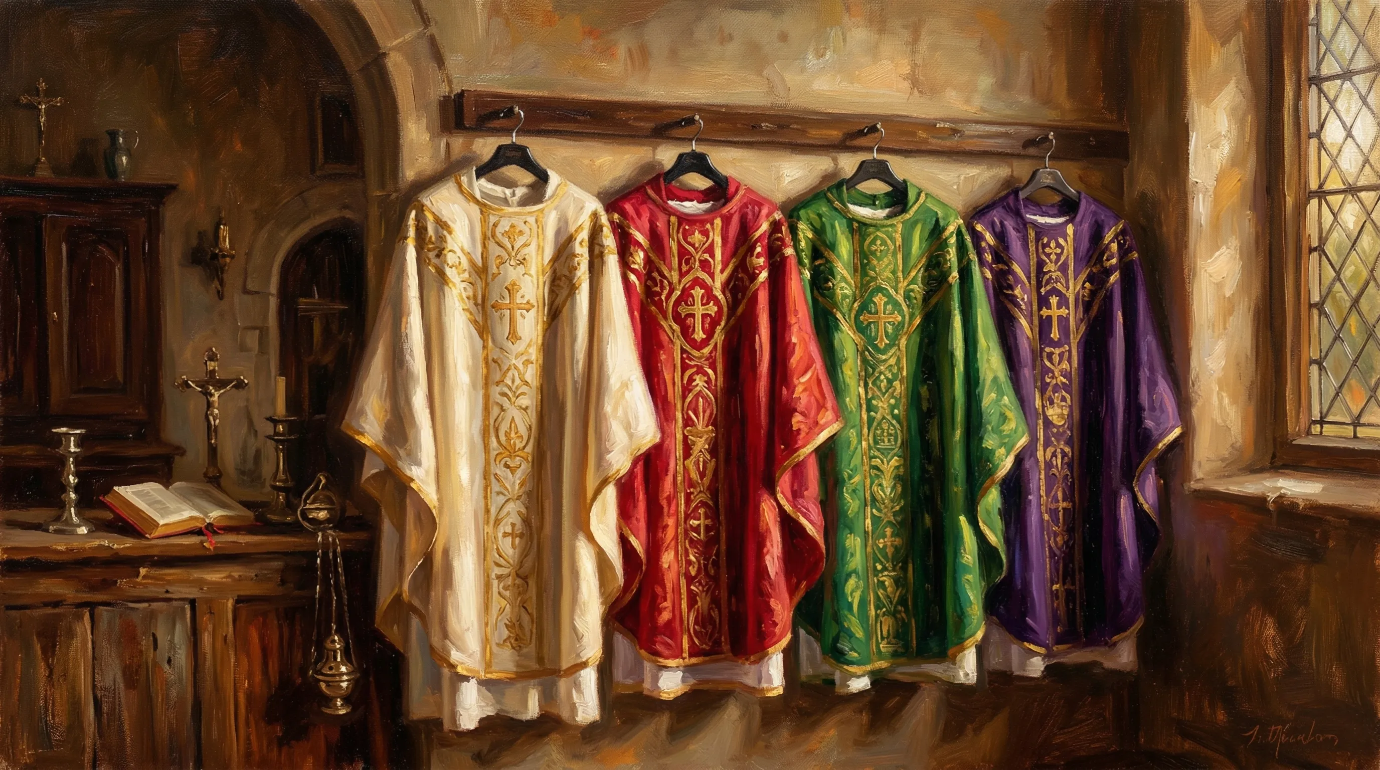 Liturgische Farben und das Kirchenjahr